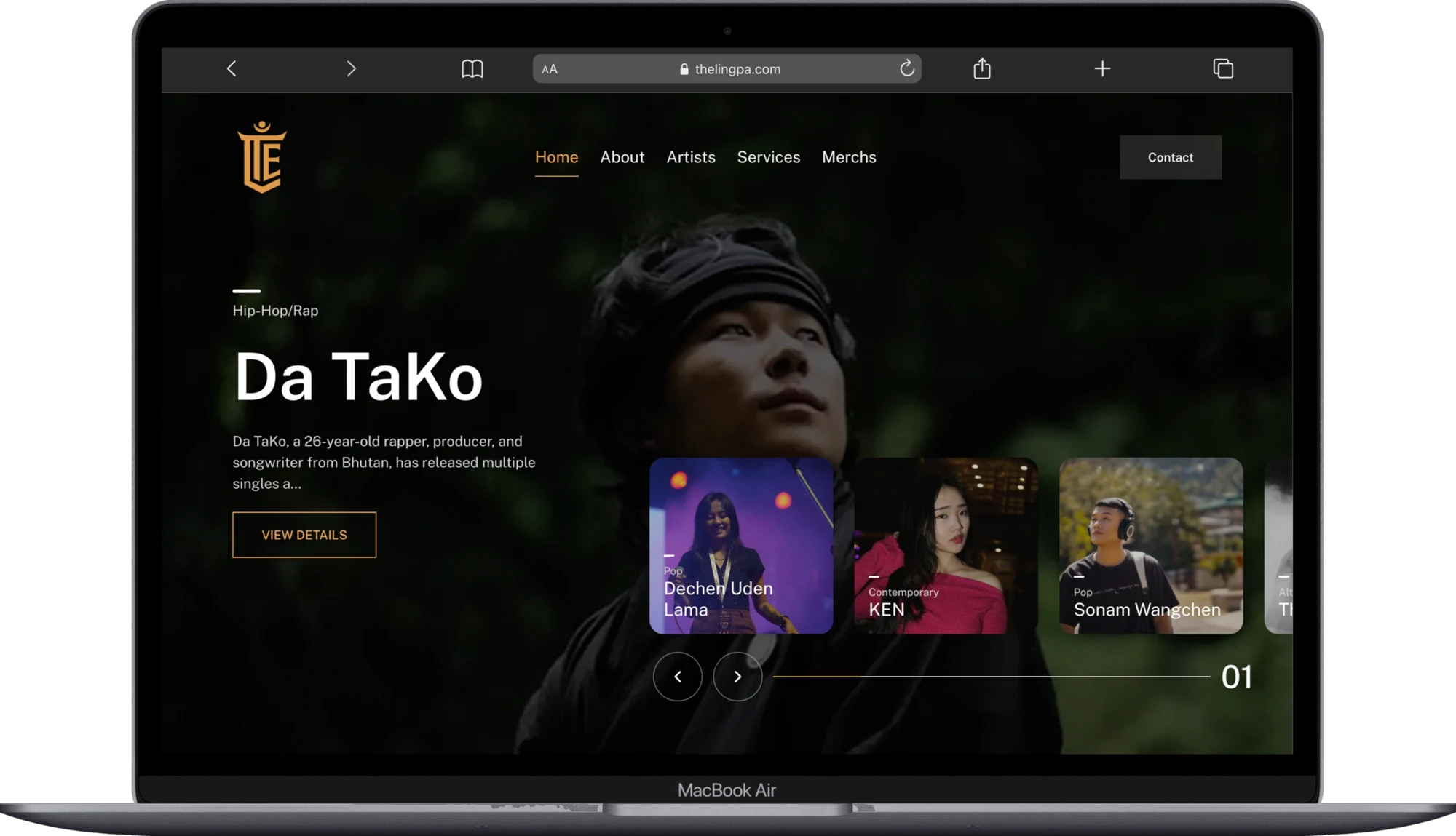 The Lingpa Entertainment on laptop, tablet and phone